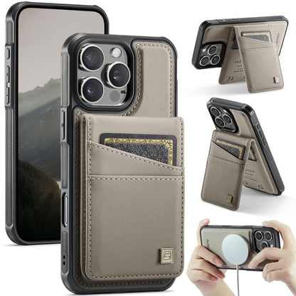 AutSpace A12 MagSafe Magnetic RFID Card Bag Phone Case, For iPhone 16 Pro Max, For iPhone 16 Pro, For iPhone 16 Plus, For iPhone 16