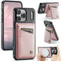 AutSpace A12 MagSafe Magnetic RFID Card Bag Phone Case, For iPhone 17 Pro Max, For iPhone 17 Pro, For iPhone 17, For iPhone Air