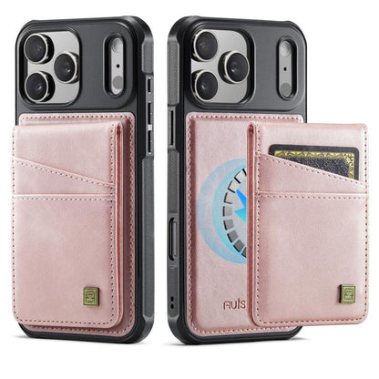 AutSpace A12 MagSafe Magnetic RFID Card Bag Phone Case, For iPhone 17 Pro Max, For iPhone 17 Pro, For iPhone 17, For iPhone Air