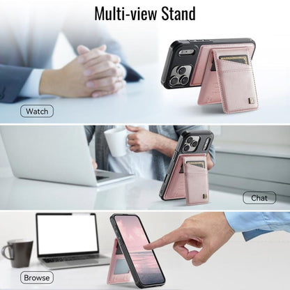 AutSpace A12 MagSafe Magnetic RFID Card Bag Phone Case, For iPhone 17 Pro Max, For iPhone 17 Pro, For iPhone 17, For iPhone Air