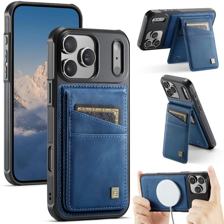 AutSpace A12 MagSafe Magnetic RFID Card Bag Phone Case, For iPhone 17 Pro Max, For iPhone 17 Pro, For iPhone 17, For iPhone Air