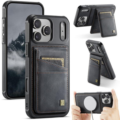 AutSpace A12 MagSafe Magnetic RFID Card Bag Phone Case, For iPhone 17 Pro Max, For iPhone 17 Pro, For iPhone 17, For iPhone Air