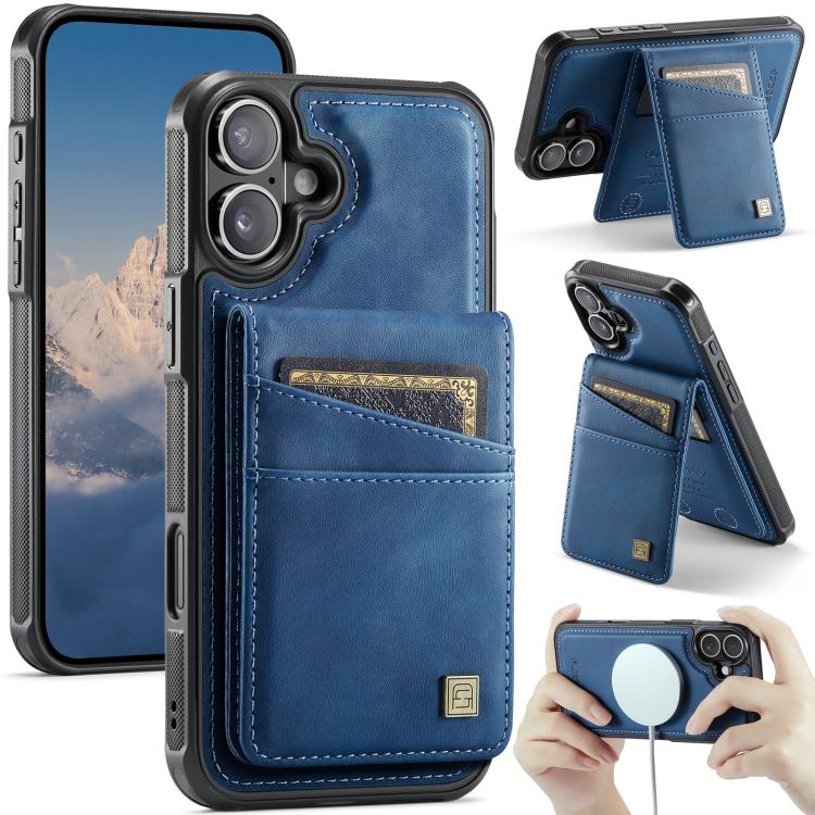 AutSpace A12 MagSafe Magnetic RFID Card Bag Phone Case, For iPhone 17 Pro Max, For iPhone 17 Pro, For iPhone 17, For iPhone Air