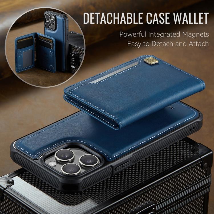 AutSpace A13 MagSafe Magnetic RFID Flip Card Bag Phone Case, For iPhone 14 Pro, For iPhone 14 Pro Max, For iPhone 13 Pro Max, For iPhone 13 Pro