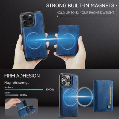 AutSpace A13 MagSafe Magnetic RFID Flip Card Bag Phone Case, For iPhone 14 Pro, For iPhone 14 Pro Max, For iPhone 13 Pro Max, For iPhone 13 Pro