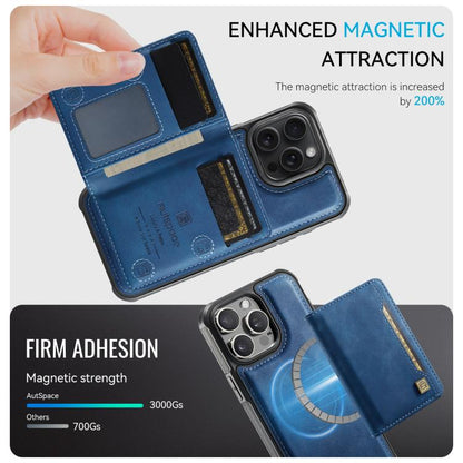 AutSpace A13 MagSafe Magnetic RFID Flip Card Bag Phone Case, For iPhone 14 Pro, For iPhone 14 Pro Max, For iPhone 13 Pro Max, For iPhone 13 Pro