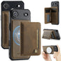 AutSpace A13 MagSafe Magnetic RFID Flip Card Bag Phone Case, For iPhone 17 Pro Max, For iPhone 17 Pro, For iPhone 17, For iPhone Air