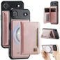 AutSpace A13 MagSafe Magnetic RFID Flip Card Bag Phone Case, For iPhone 17 Pro Max, For iPhone 17 Pro, For iPhone 17, For iPhone Air
