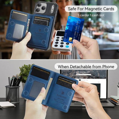 AutSpace A13 MagSafe Magnetic RFID Flip Card Bag Phone Case, For iPhone 17 Pro Max, For iPhone 17 Pro, For iPhone 17, For iPhone Air