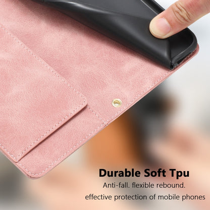 Tulips Embossed Leather Phone Case with Lanyard, For iPhone 13, For iPhone 13 mini, For iPhone 12 / 12 Pro, For iPhone 12 Pro Max