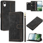 Tulips Embossed Leather Phone Case with Lanyard, For iPhone XS / X, For iPhone XR, For iPhone XS Max, For iPhone 8 Plus / 7 Plus