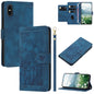 Tulips Embossed Leather Phone Case with Lanyard, For iPhone XS / X, For iPhone XR, For iPhone XS Max, For iPhone 8 Plus / 7 Plus