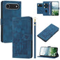 Tulips Embossed Leather Phone Case with Lanyard, For iPhone Air, For iPhone 16 Pro Max, For iPhone 16 Pro, For iPhone 16 Plus