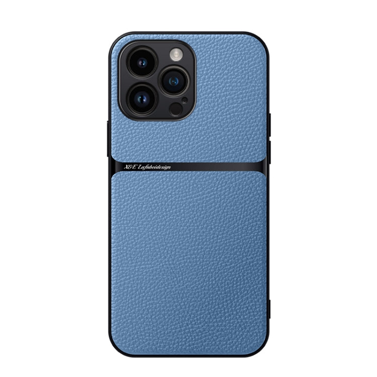 Litchi Leather Magnetic Full Coverage Shockproof Phone Case, For iPhone Air, For iPhone 16 Pro Max, For iPhone 16 Pro, For iPhone 16 Plus