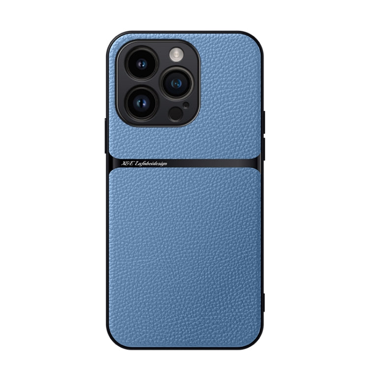 Litchi Leather Magnetic Full Coverage Shockproof Phone Case, For iPhone Air, For iPhone 16 Pro Max, For iPhone 16 Pro, For iPhone 16 Plus