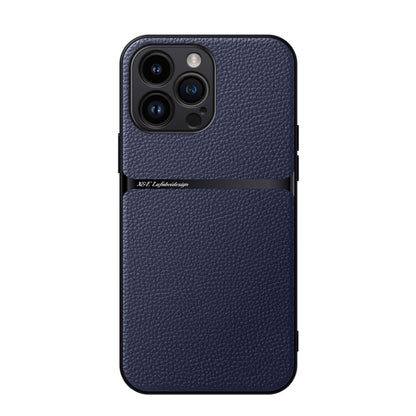 Litchi Leather Magnetic Full Coverage Shockproof Phone Case, For iPhone 16, For iPhone 15 Pro Max, For iPhone 15 Pro, For iPhone 15 Plus