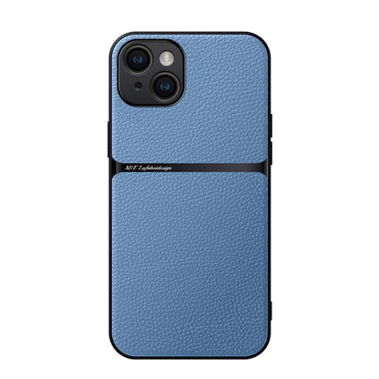 Litchi Leather Magnetic Full Coverage Shockproof Phone Case, For iPhone 16, For iPhone 15 Pro Max, For iPhone 15 Pro, For iPhone 15 Plus