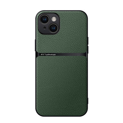Litchi Leather Magnetic Full Coverage Shockproof Phone Case, For iPhone 15, For iPhone 14 Plus, For iPhone 14, For iPhone 14 Pro