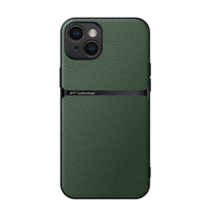 Litchi Leather Magnetic Full Coverage Shockproof Phone Case, For iPhone 15, For iPhone 14 Plus, For iPhone 14, For iPhone 14 Pro