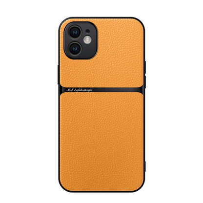 Litchi Leather Magnetic Full Coverage Shockproof Phone Case, For iPhone 12, For iPhone 12 Pro Max, For iPhone 12 Pro, For iPhone 11 Pro Max