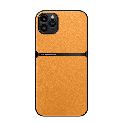 Litchi Leather Magnetic Full Coverage Shockproof Phone Case, For iPhone 12, For iPhone 12 Pro Max, For iPhone 12 Pro, For iPhone 11 Pro Max
