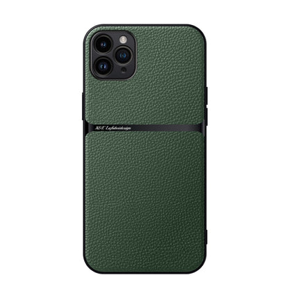 Litchi Leather Magnetic Full Coverage Shockproof Phone Case, For iPhone 12, For iPhone 12 Pro Max, For iPhone 12 Pro, For iPhone 11 Pro Max