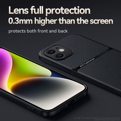 Litchi Leather Magnetic Full Coverage Shockproof Phone Case, For iPhone 11, For iPhone 11 Pro, For iPhone X / XS, For iPhone XR