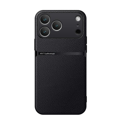 Litchi Leather Magnetic Full Coverage Shockproof Phone Case, For iPhone 17e / 16e, For iPhone 17 Pro Max, For iPhone 17 Pro, For iPhone 17