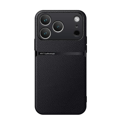 Litchi Leather Magnetic Full Coverage Shockproof Phone Case, For iPhone 17e / 16e, For iPhone 17 Pro Max, For iPhone 17 Pro, For iPhone 17