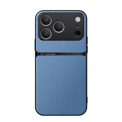 Litchi Leather Magnetic Full Coverage Shockproof Phone Case, For iPhone 17e / 16e, For iPhone 17 Pro Max, For iPhone 17 Pro, For iPhone 17
