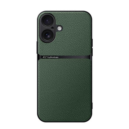 Litchi Leather Magnetic Full Coverage Shockproof Phone Case, For iPhone 17e / 16e, For iPhone 17 Pro Max, For iPhone 17 Pro, For iPhone 17