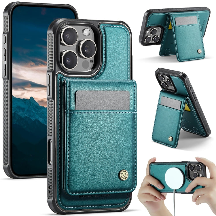 JEEHOOD J06 British Style RFID MagSafe Card Bag PU Phone Case, For iPhone 17 Pro, For iPhone 17, For iPhone Air, For iPhone 16 Pro Max