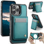 JEEHOOD J06 British Style RFID MagSafe Card Bag PU Phone Case, For iPhone 16 Pro, For iPhone 16 Plus, For iPhone 16, For iPhone 15 Pro Max