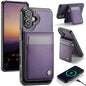JEEHOOD J06 British Style RFID MagSafe Card Bag PU Phone Case, For iPhone 16 Pro, For iPhone 16 Plus, For iPhone 16, For iPhone 15 Pro Max