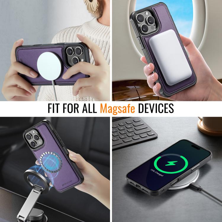 JEEHOOD J06 British Style RFID MagSafe Card Bag PU Phone Case, For iPhone 15 Pro, For iPhone 15 Plus, For iPhone 15, For iPhone 14 Plus