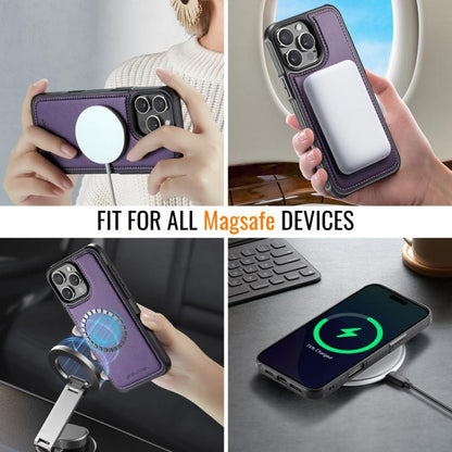 JEEHOOD J06 British Style RFID MagSafe Card Bag PU Phone Case, For iPhone 15 Pro, For iPhone 15 Plus, For iPhone 15, For iPhone 14 Plus