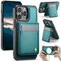 JEEHOOD J06 British Style RFID MagSafe Card Bag PU Phone Case, For iPhone 14, For iPhone 14 Pro, For iPhone 14 Pro Max, For iPhone SE 2022 / SE 2020 / 8