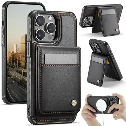JEEHOOD J06 British Style RFID MagSafe Card Bag PU Phone Case, For iPhone 12 Pro Max, For iPhone 11 Pro Max, For iPhone 11, For iPhone 11 Pro
