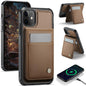JEEHOOD J06 British Style RFID MagSafe Card Bag PU Phone Case, For iPhone 13 Pro Max, For iPhone 13 Pro, For iPhone 13, For iPhone 12 / 12 Pro