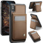 JEEHOOD J06 British Style RFID MagSafe Card Bag PU Phone Case, For iPhone X / XS, For iPhone XS Max, For iPhone 8 Plus / 7 Plus