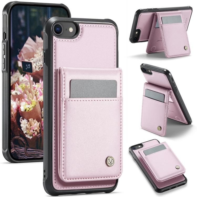 JEEHOOD J06 British Style RFID MagSafe Card Bag PU Phone Case, For iPhone 14, For iPhone 14 Pro, For iPhone 14 Pro Max, For iPhone SE 2022 / SE 2020 / 8
