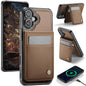 JEEHOOD J06 British Style RFID MagSafe Card Bag PU Phone Case, For iPhone 17 Pro, For iPhone 17, For iPhone Air, For iPhone 16 Pro Max