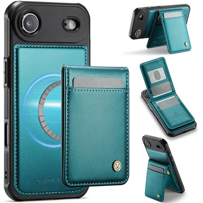 JEEHOOD J06 British Style RFID MagSafe Card Bag PU Phone Case, For iPhone 17 Pro, For iPhone 17, For iPhone Air, For iPhone 16 Pro Max