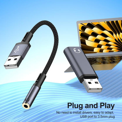 USB Male to 3.5mm Female Audio Adapter, Adapter