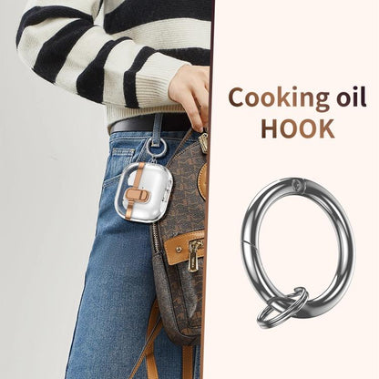 Electroplating Transparent Earphone Protective Case with Security Lock, For Samsung Galaxy Buds3 / 3 Pro