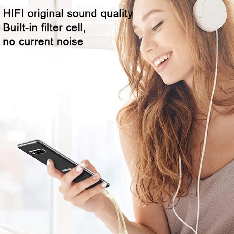 60W 2 in 1 Type-C to Type-C and 3.5mm Audio Adapter, Type-C to Type-C and 3.5mm