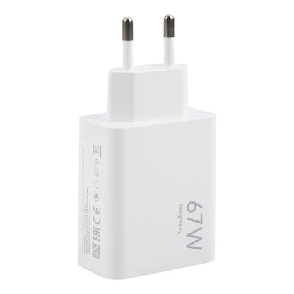 67W USB Fast Charger with 1m USB to Type-C Cable, 67W Type-C Cable