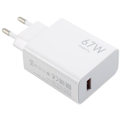 67W USB Fast Charger with 1m USB to Type-C Cable, 67W Type-C Cable