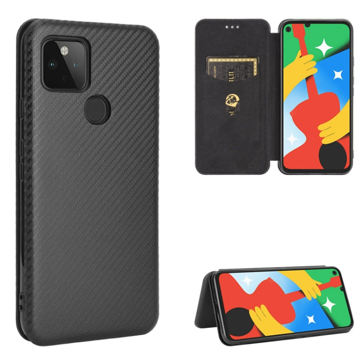 Carbon Fiber Texture Magnetic Horizontal Flip TPU + PC + PU Leather Case with Card Slot