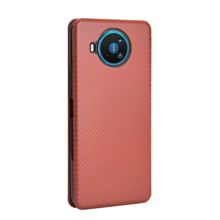 Carbon Fiber Texture Magnetic Horizontal Flip TPU + PC + PU Leather Case with Card Slot